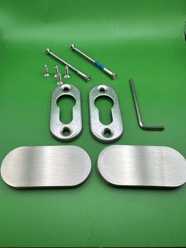 Oval shaped blank escutcheon - shaped,
